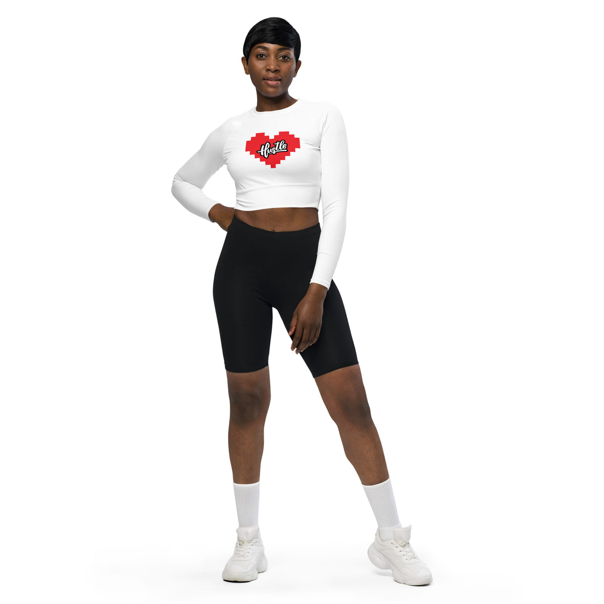 Fye Hustle Heart Crop Top T-Shirt