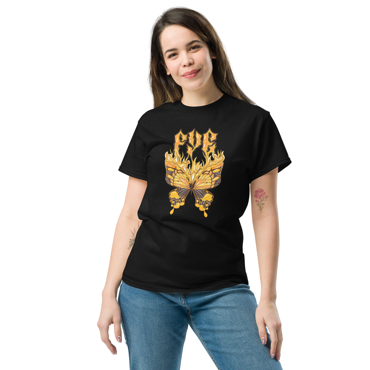 Fye Yellow Butterfly Unisex T-Shirt