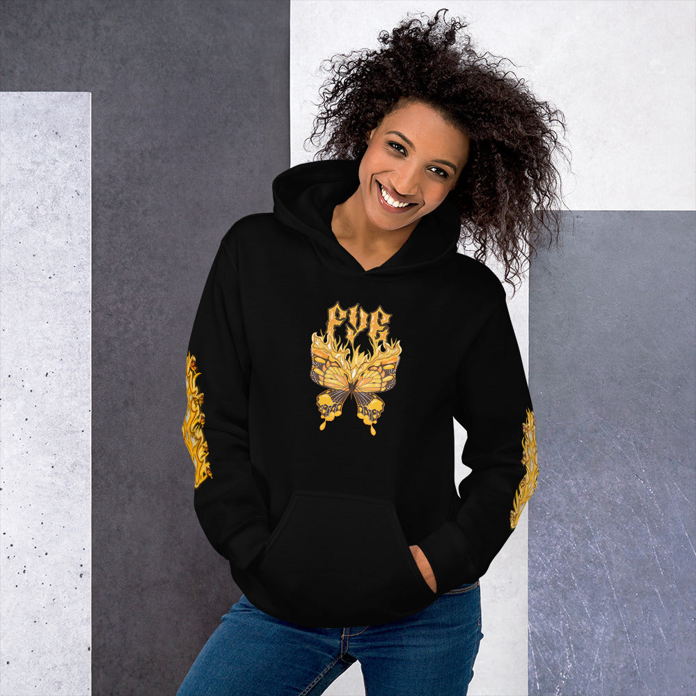 Fye Yellow Butterfly Unisex Hoodie