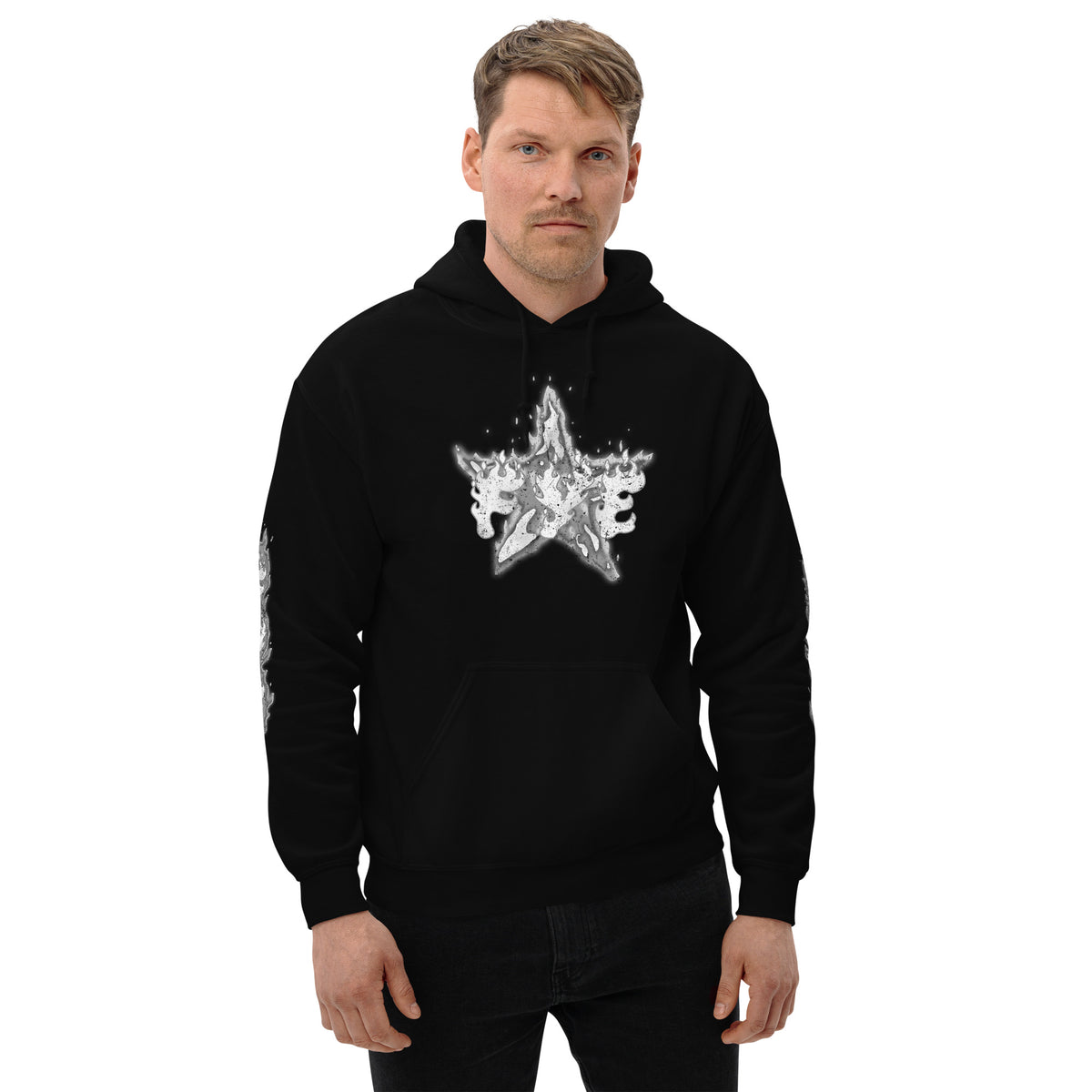 Fye Star Gray Unisex Hoodie