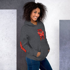 Fye Red Butterfly Unisex Hoodie