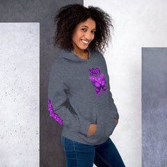 Fye Purple Butterfly Unisex Hoodie