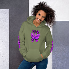 Fye Purple Butterfly Unisex Hoodie