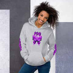 Fye Purple Butterfly Unisex Hoodie